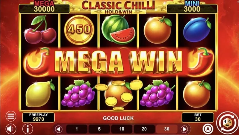 Classic Chilli Hold & Win - wygrywająca kombinacja na 243 sposoby