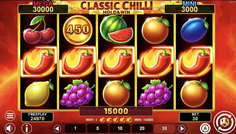 Classic Chilli Hold & Win - stały Jackpot na symbolu